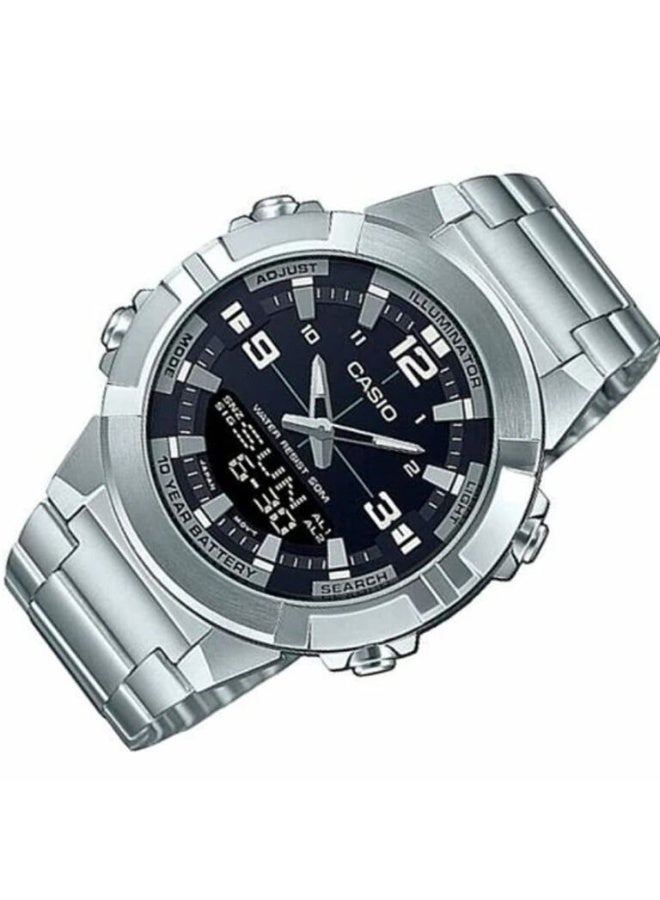 CASIO Stainless Steel Band Analog Digital - Image 2