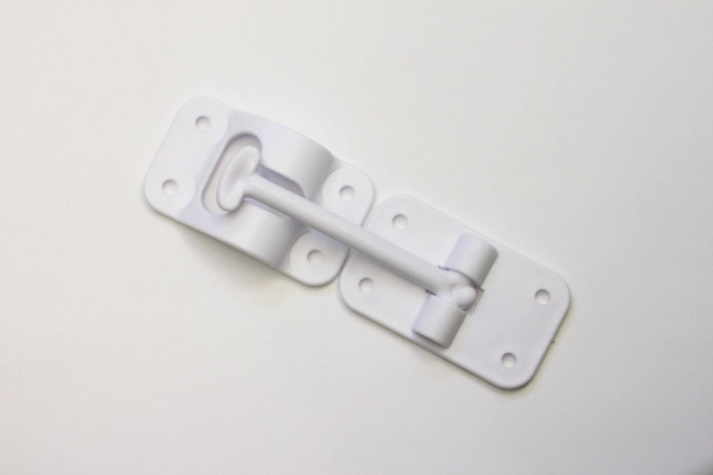 H. Bowes 2 Pack: RV T-Style Door Holder Catch 3-1/2" for Latch Holder Camper Trailer Cargo Hatch White - Image 4