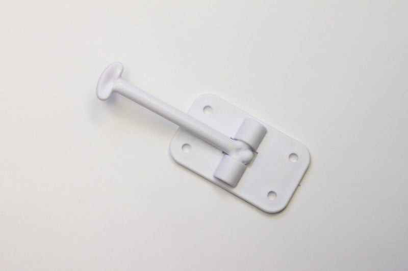 H. Bowes 2 Pack: RV T-Style Door Holder Catch 3-1/2" for Latch Holder Camper Trailer Cargo Hatch White - Image 3