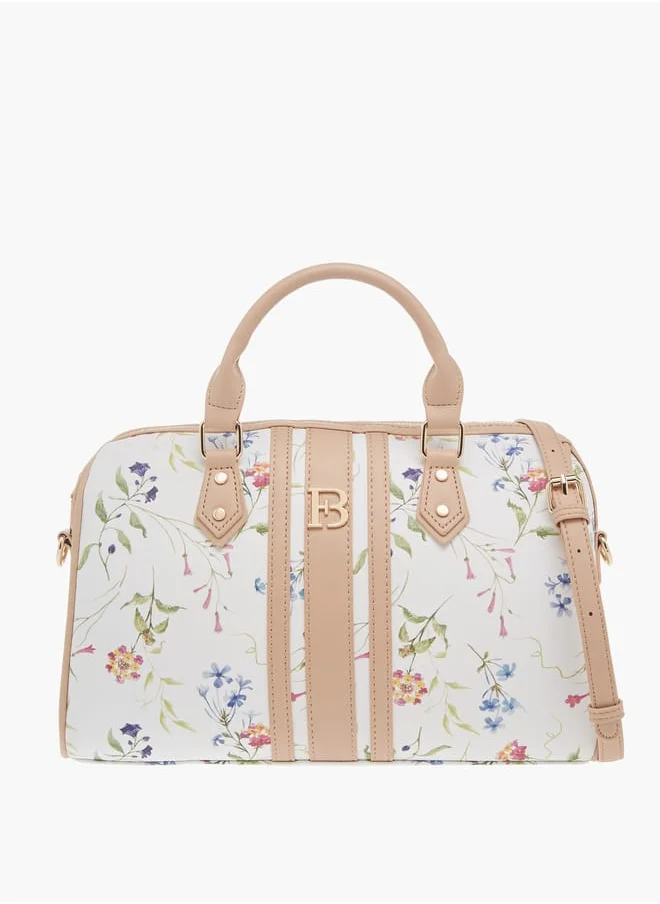 فلورا بيلا من شو إكسبرس Women Floral Print Tote Bag with Handles and Detachable Strap