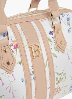 Flora Bella By Shoexpress Women Floral Print Tote Bag with Handles and Detachable Strap  - Image 4