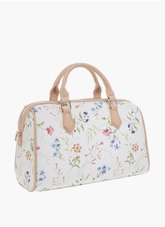 Flora Bella By Shoexpress Women Floral Print Tote Bag with Handles and Detachable Strap  - Image 3