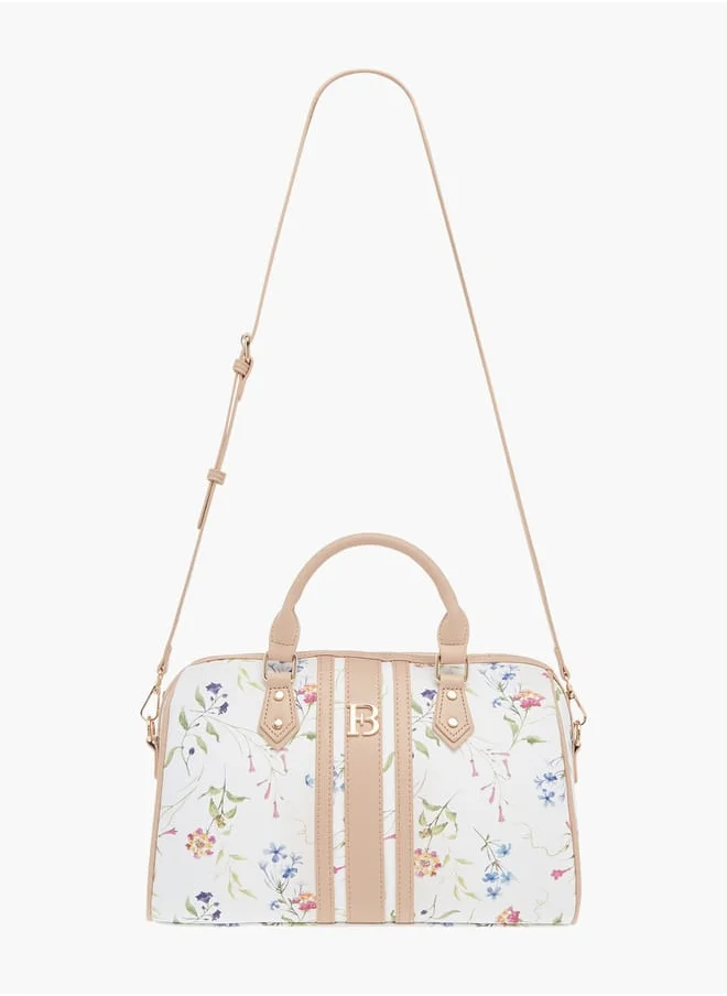 Flora Bella By Shoexpress Women Floral Print Tote Bag with Handles and Detachable Strap