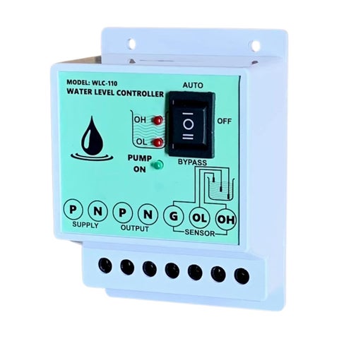 XCELLENT Fully Automatic Water Level Controller and Indicator with 3 Sensors White