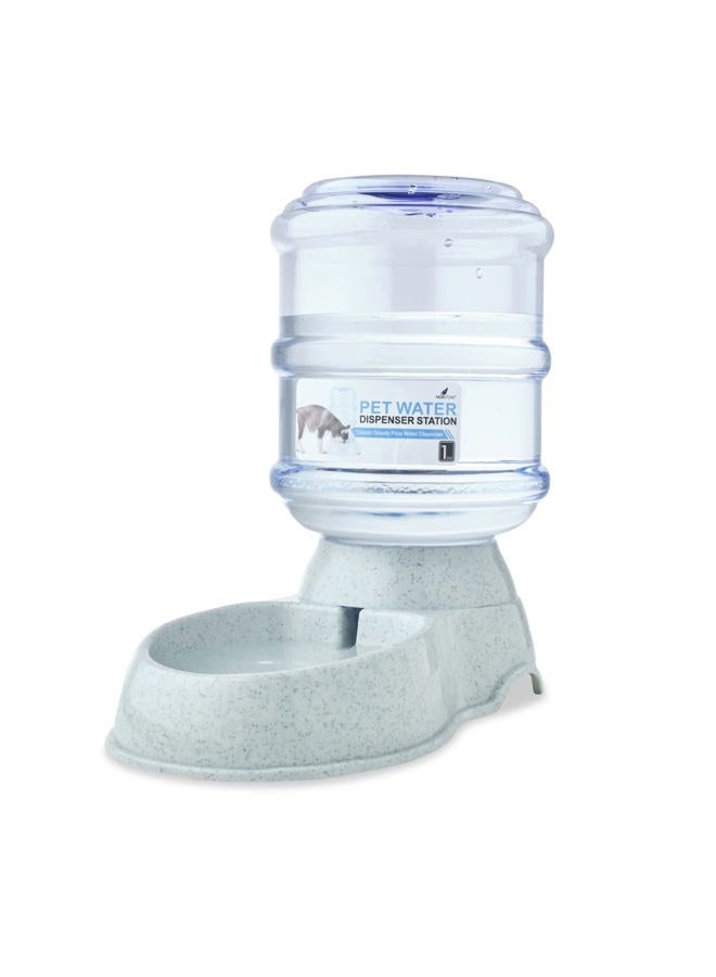 Noa Store Automatic Cat Feeder and Dog Water Bowl Dispenser - 1 and 3 Gallon Pet Water Dispenser and Feeder - H20, Self-Filling, Small and Large Dog Feeder and Cat Water Bowl - Pet Feeding Station - Image 1