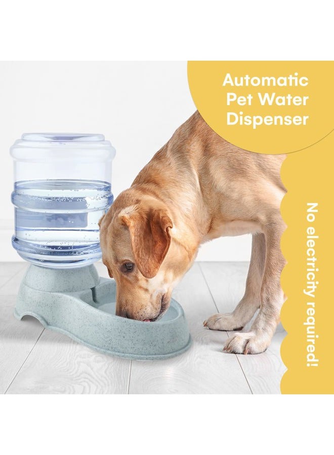 Noa Store Automatic Cat Feeder and Dog Water Bowl Dispenser - 1 and 3 Gallon Pet Water Dispenser and Feeder - H20, Self-Filling, Small and Large Dog Feeder and Cat Water Bowl - Pet Feeding Station - Image 2