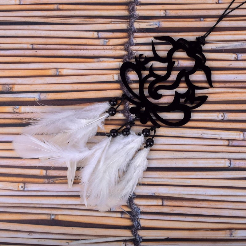 GLNRM حامل أحلام أكريليك معلق للسيارة زينة حائط غانيشا (حامل أحلام غانيش، متعدد الألوان، عبوة من 1) - Image 2