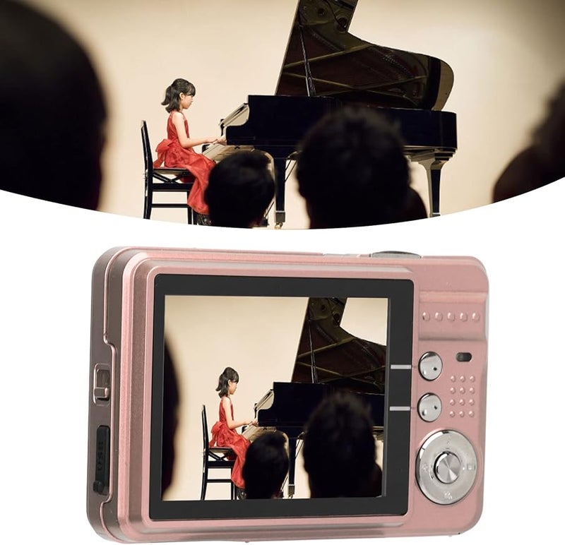 Pink Digital Camera 4K 48MP 8X Zoom Vlogging Camera with Fill Light for Students Teens Adults - Image 5