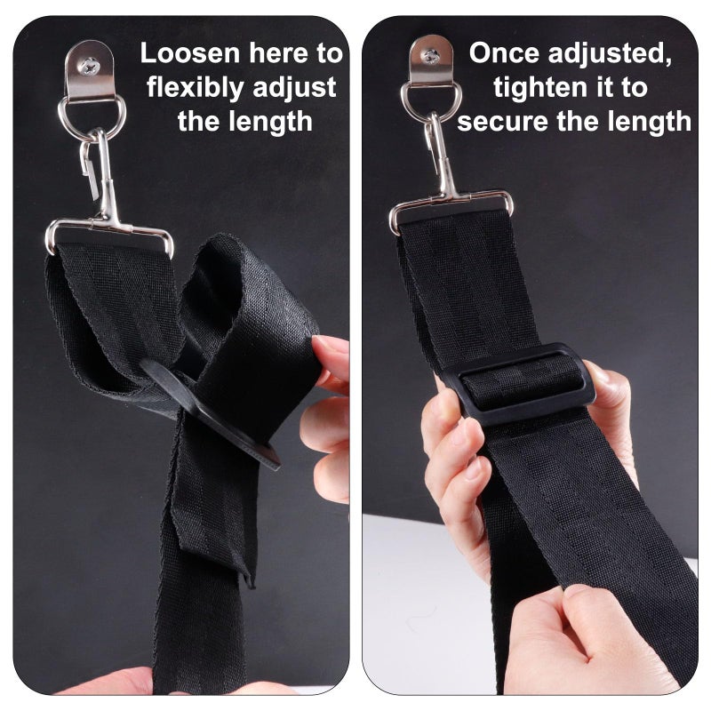 Dr.Fish Car Fishing Rod Holder, 7 Rod Fishing Pole Rack 30-60 Inch Adjustable Heavy Duty Nylon Roof Rack Buckle Strap Belt Carrier for Off-Road Vehicles, Pick Up, Full Size SUV - Image 4
