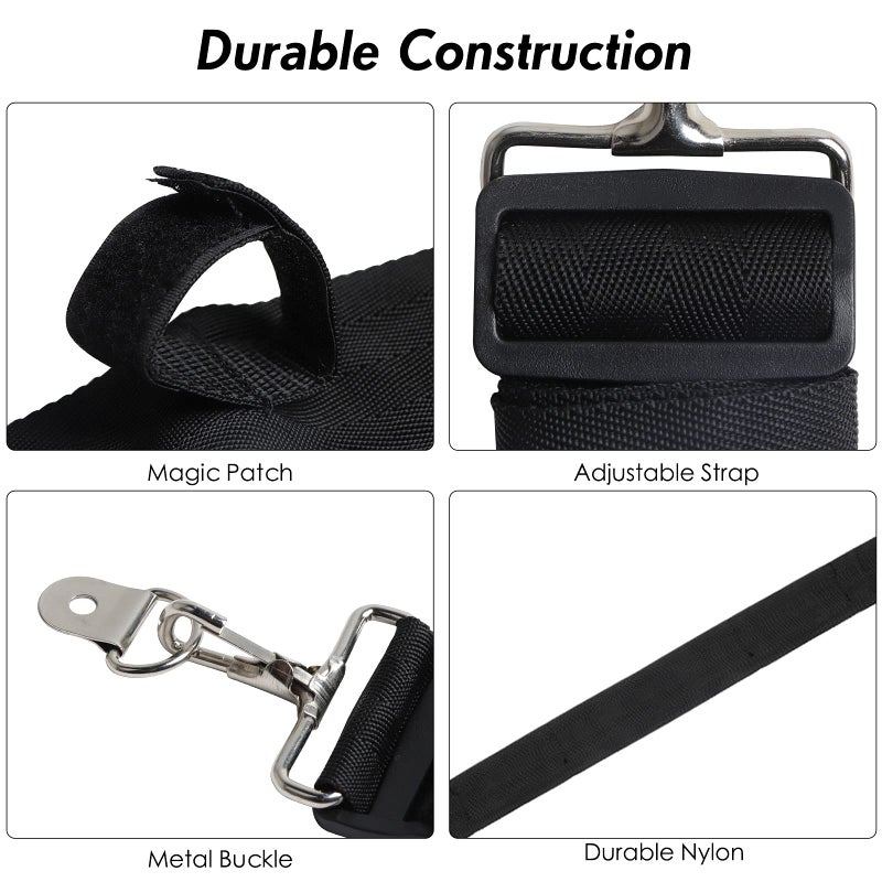 Dr.Fish Car Fishing Rod Holder, 7 Rod Fishing Pole Rack 30-60 Inch Adjustable Heavy Duty Nylon Roof Rack Buckle Strap Belt Carrier for Off-Road Vehicles, Pick Up, Full Size SUV - Image 5