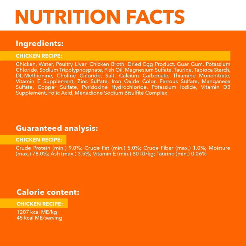 IAMS Perfect Portions Healthy Adult Grain Free Wet Cat Food Pate, Chicken Recipe, 2.6 oz. Easy Peel Twin-Pack Trays (24 Count, 48 Servings) - Image 5