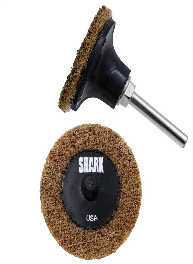 شارك أقراص معالجة الأسطح Shark Shark 13219 مقاس 2 بوصة، عبوة من 100 قرص، حبيبات خشنة - Image 2
