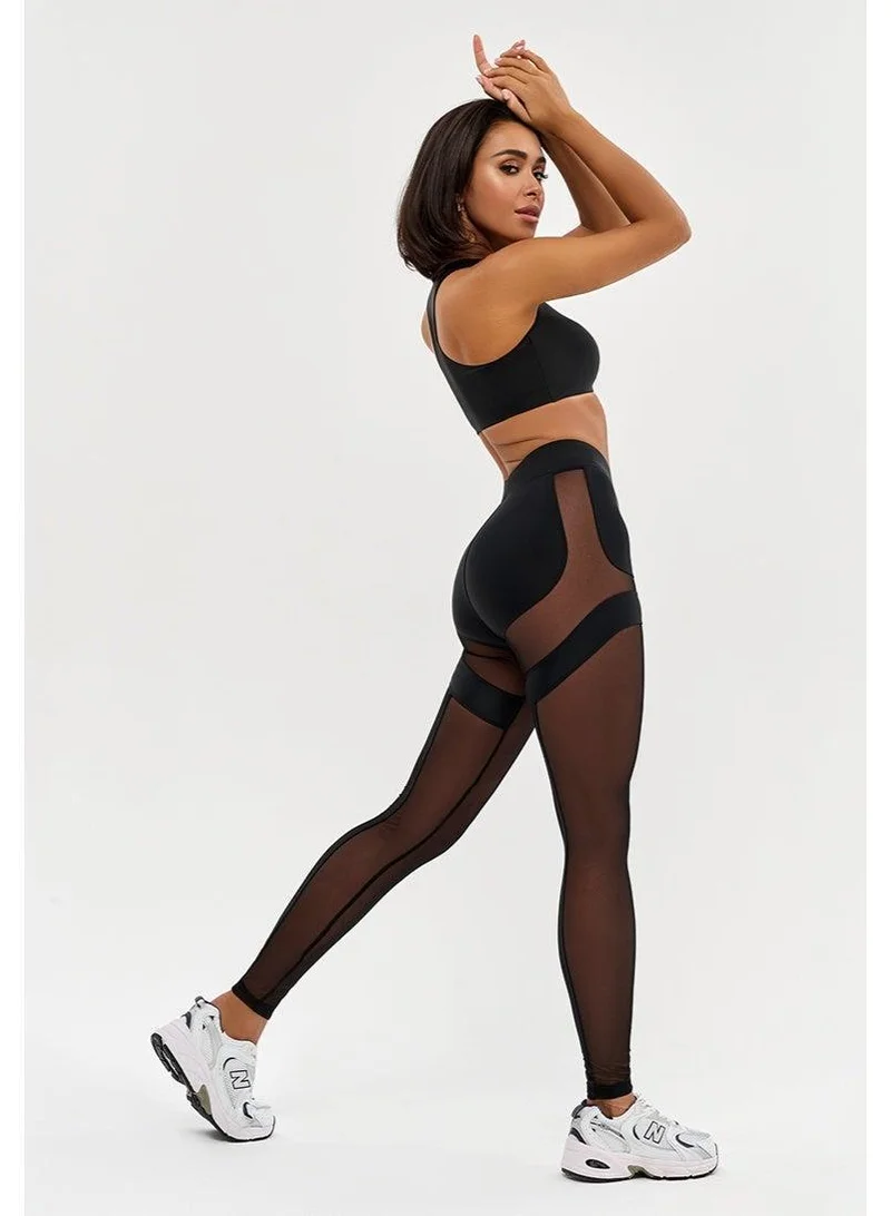 Bona Fide Black Ex Press High Waist Gym Leggings for Women for Women | Best Price UAE