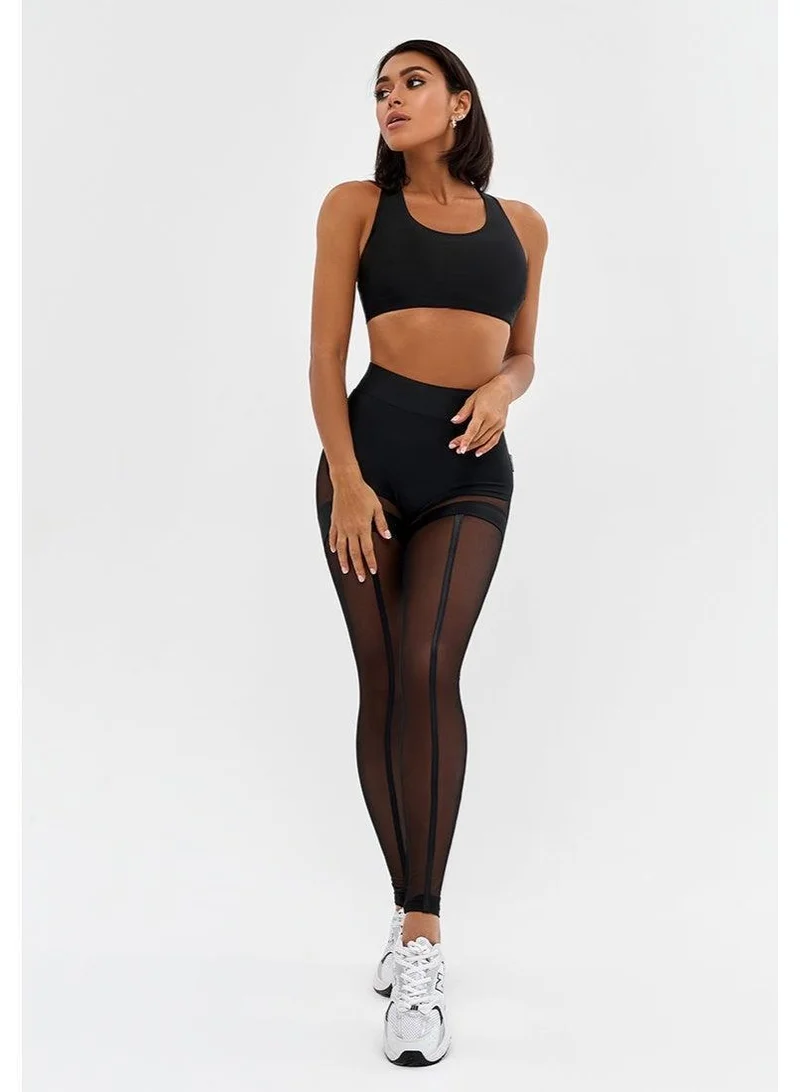 Bona Fide Black Ex Press High Waist Gym Leggings for Women for Women | Best Price UAE