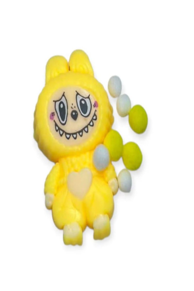 The Monsters Labubu Squishy Toys Squeeze Stress relief Cute SquishyToys New Style Yellow