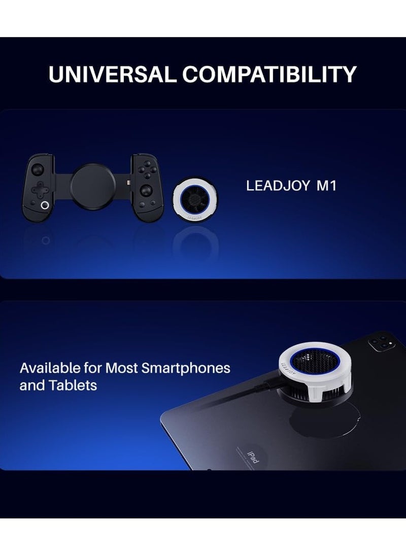 General - Professional Mobile Gaming Controller LeadJoy M1 iPhone Controller + LeadJoy H1 Phone Cooler with Cooling Conduction Plate, Hall Effect Joysticks, iPhone Controller with Turbo Function, Pass-through Charging - Image 1