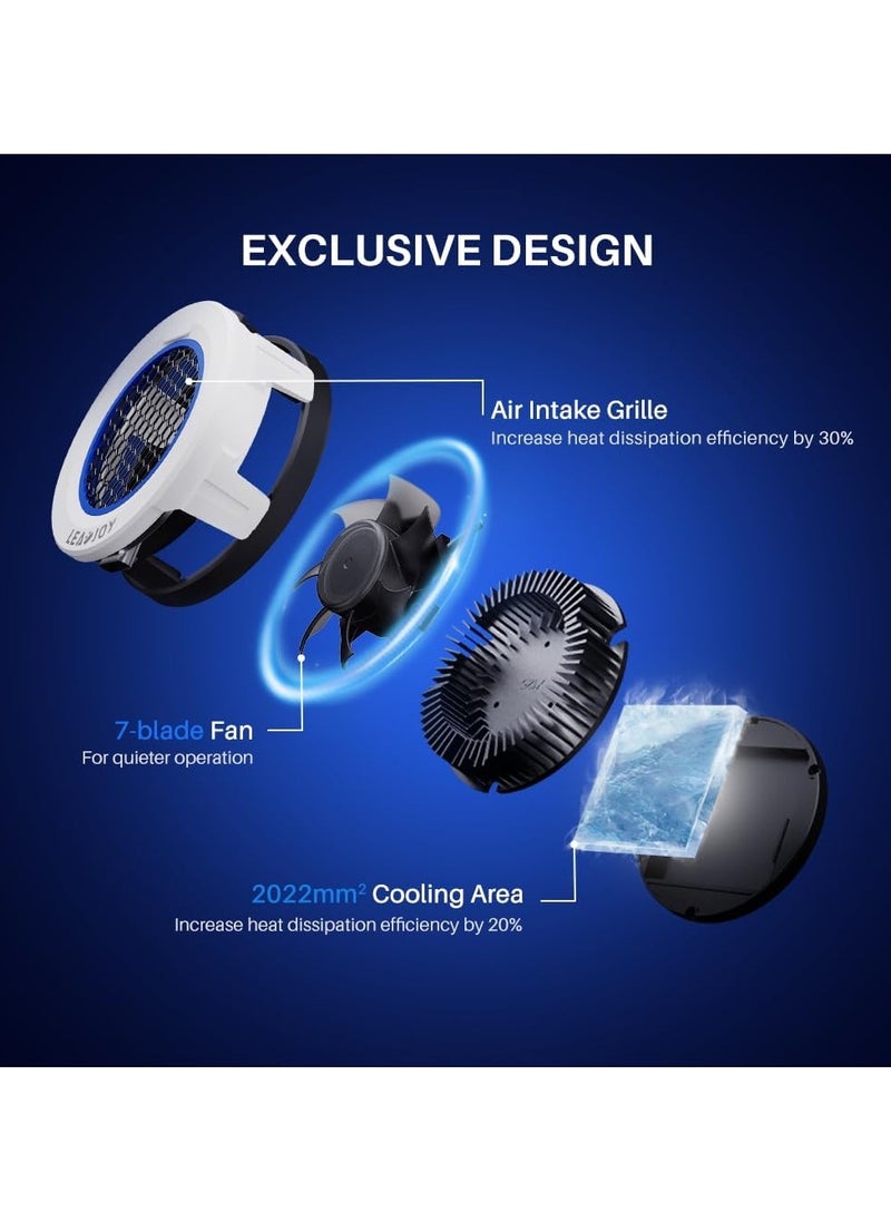 General - Professional Mobile Gaming Controller LeadJoy M1 iPhone Controller + LeadJoy H1 Phone Cooler with Cooling Conduction Plate, Hall Effect Joysticks, iPhone Controller with Turbo Function, Pass-through Charging - Image 1
