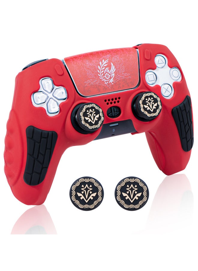 Generic Black Myth Wukong PS5 Silicone Case P5 Game Handle Protective Case Drop-resistant Scratch-resistant Rocker Cap For Hair-Product Color:Cyberpunk  - Image 2