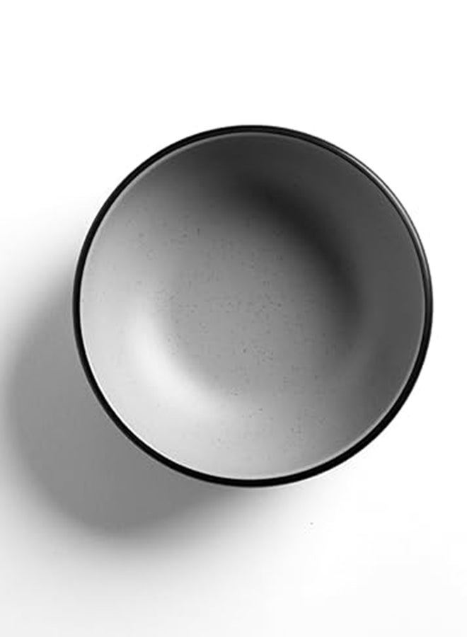 Master Gold Melamine 6 Pieces Round Chickpeas & Dipping Plates | Ideal for Serving Sauces, Appetizers & Pickles | Shatterproof, Dishwasher & Microwave Safe | Home, Restaurant, Hotels (Grey | Black, 12.5cm) - Image 4