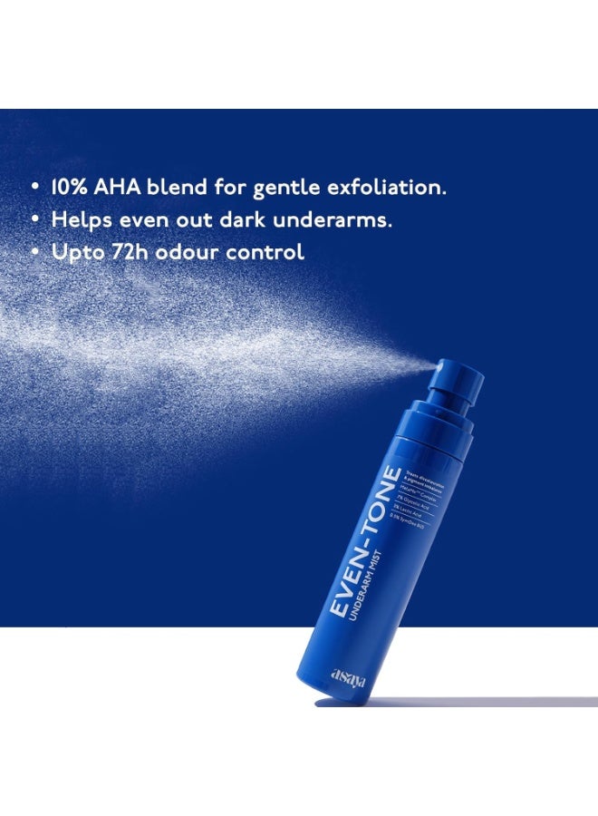 Asaya Even Tone Underarm Mist | Lightweight Spray for Underarm Pigmentation Removal & Odour Control | Even Tone Underarm Mist for Dark Underarms | 100 ml - Image 4