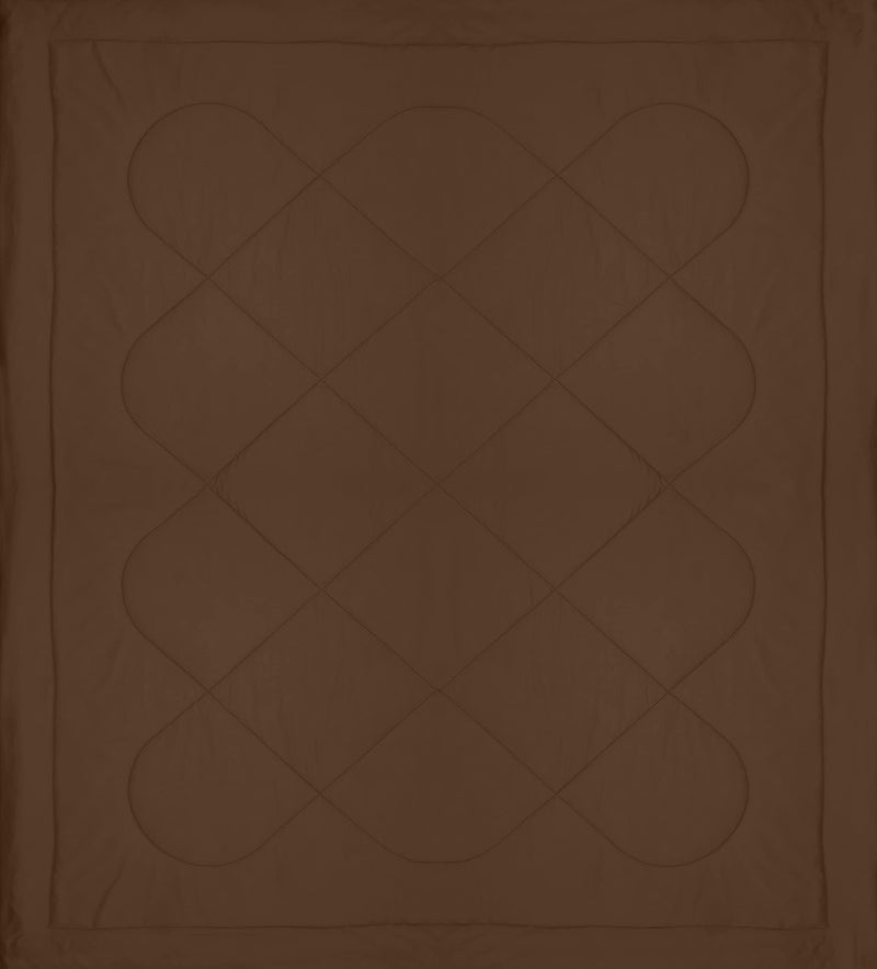 KEA Microfibre Reversible Double Bed King Size Comforter/Duvet for All Weather (Brown, 250GSM)|Comforter Double - Image 4