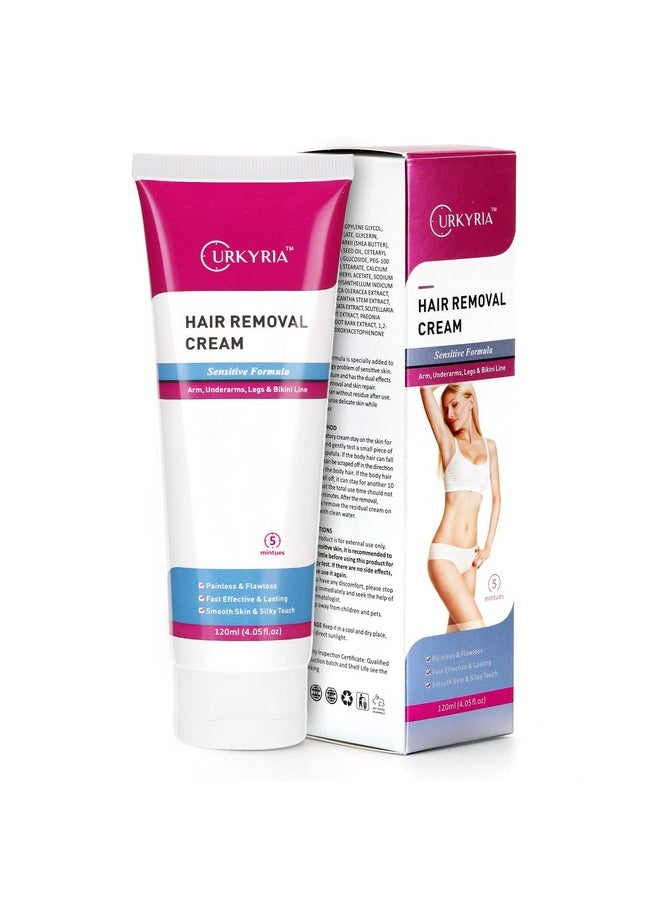 Urkyria - Intimate/Private Hair Removal Cream For Women Hair Removal Cream For Pubic Hair Unwanted Hair In Underarms Private Parts Bikini Area Painless Depilatory Cream Sensitive Formula Hair Remover - Image 1