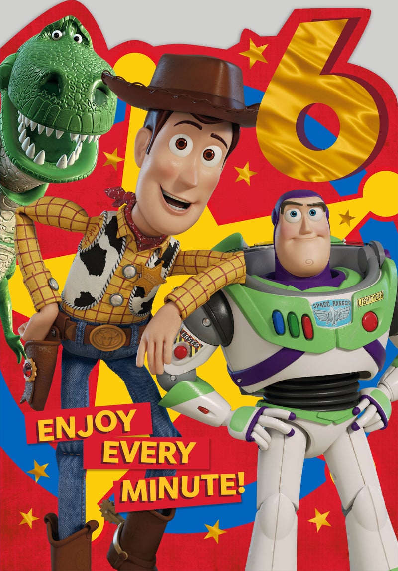 Hallmark Happy Birthday Age 6 – Male Disney Toy Story Greeting Card - Image 1