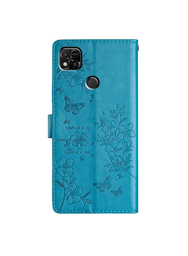 S-TOP Case For Redmi 9C Butterflies and Flowers Leather Phone Case - Image 3