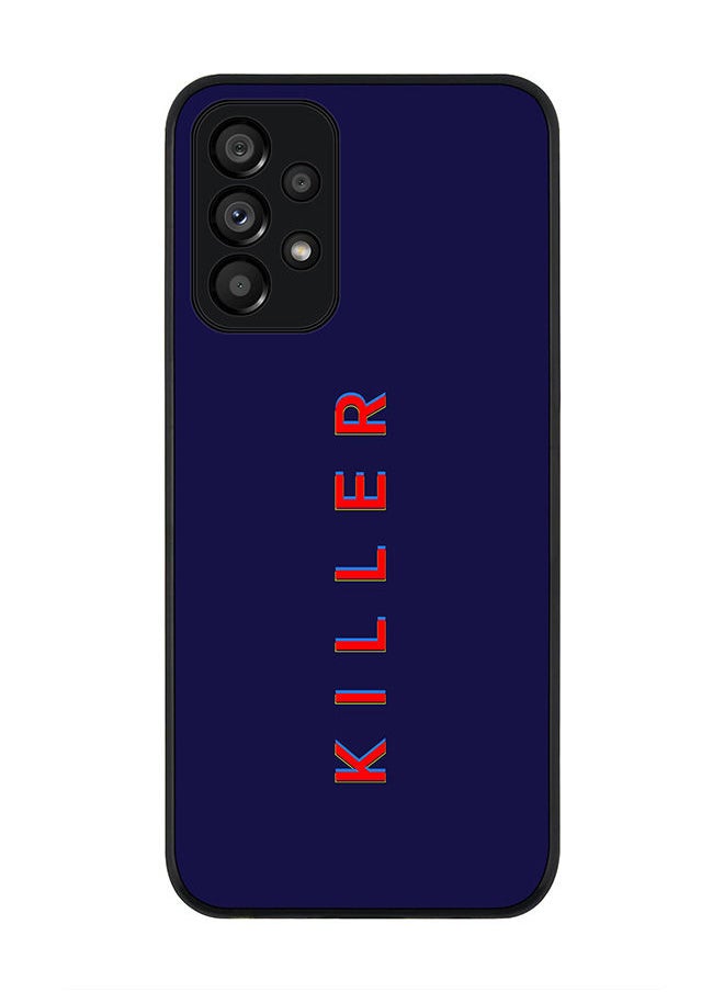 Stylizedd Rugged Black edge case for Samsung Galaxy A73 5G Slim fit Soft Case Flexible Rubber Edges Anti Drop TPU Gel Thin Cover - Killer  - Image 1