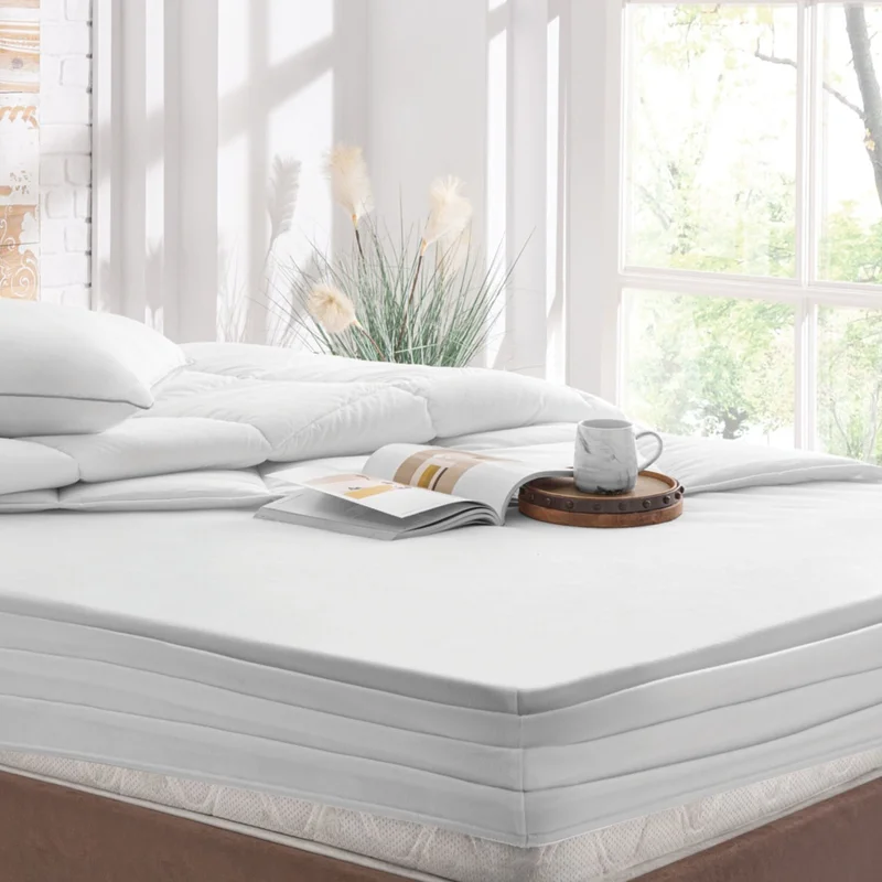 فايند Micro Fitted Full Edge Water Liquid Proof Mattress Protector Mattress Protector Sheet White