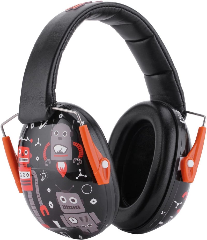Snug Kids Earmuffs â€“ Noise Reduction for Toddlers & Children â€“ Adjustable, Lightweight, Foldable, Soft & Comfortable - Robot - Image 4