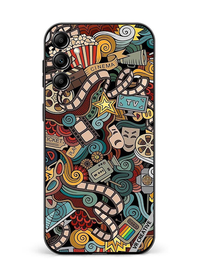 VR CREATIVE Protective Case Cover For Samsung Galaxy A54 Cinema Design  Multicolour - Image 1