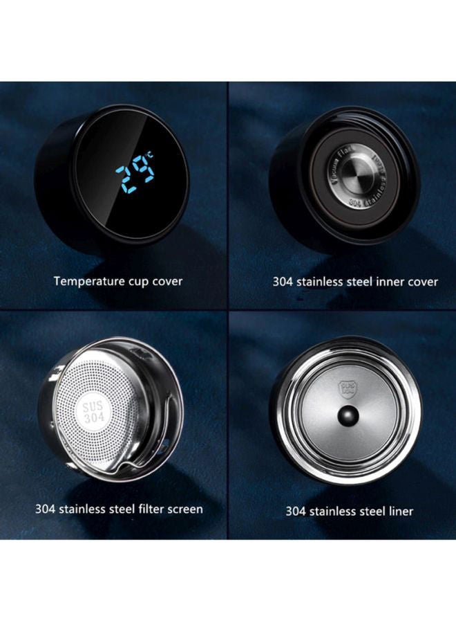 NIBEMINENT Stainless Steel Vacuum Cup Black 22.1cm - Image 4