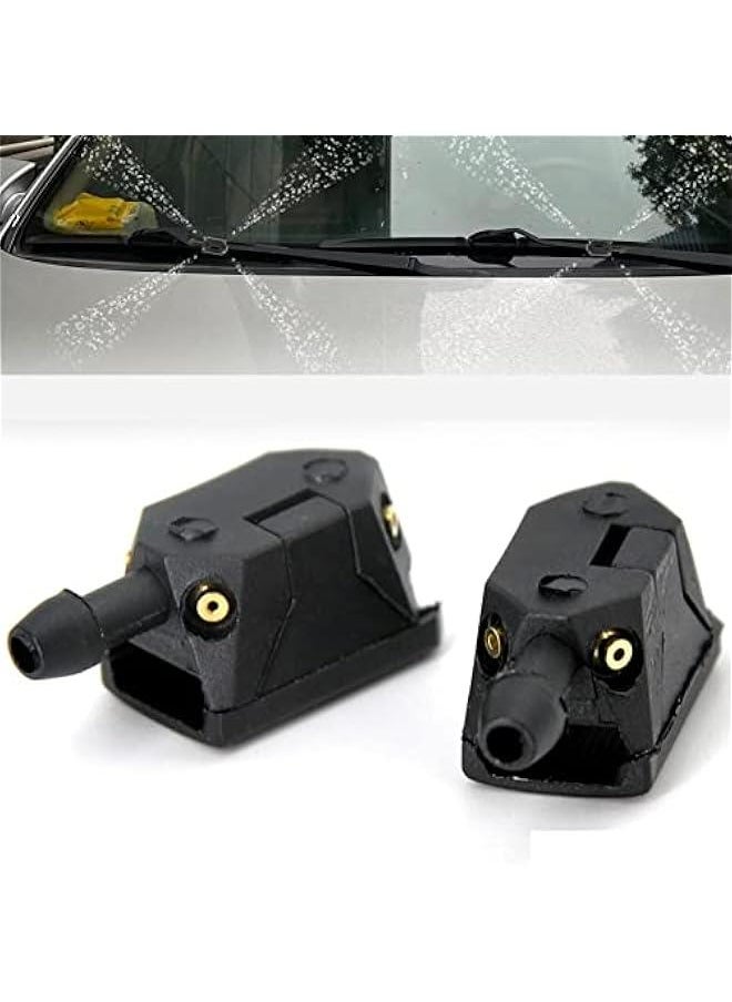 Generic - Universal Front Windshield Washer Nozzle Arm Mounted Spray Jet Car Wiper Black - Image 1