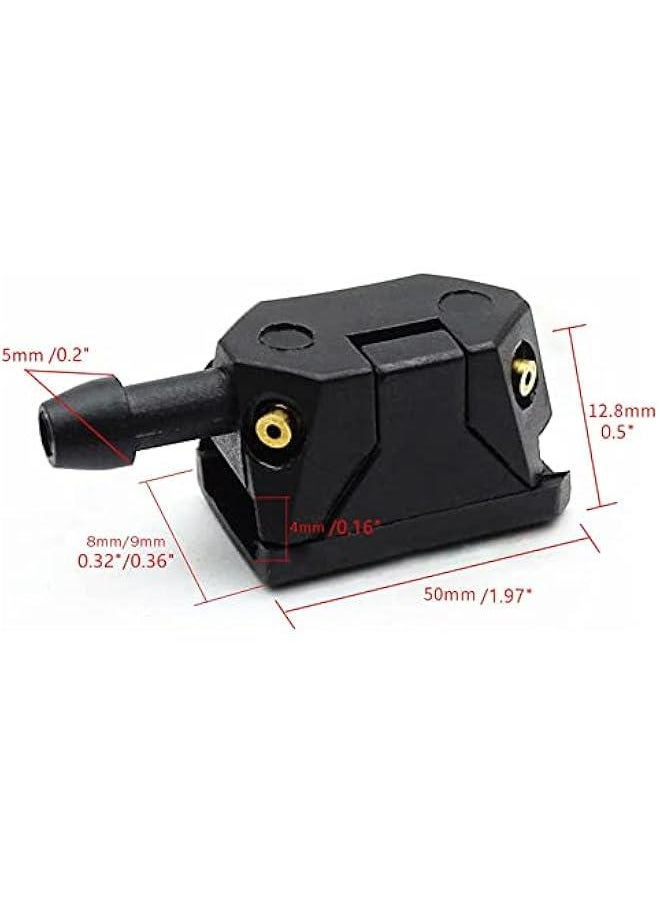 Generic - Universal Front Windshield Washer Nozzle Arm Mounted Spray Jet Car Wiper Black - Image 1