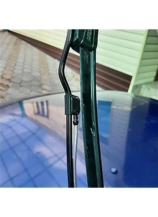 Generic - Universal Front Windshield Washer Nozzle Arm Mounted Spray Jet Car Wiper Black - Image 1