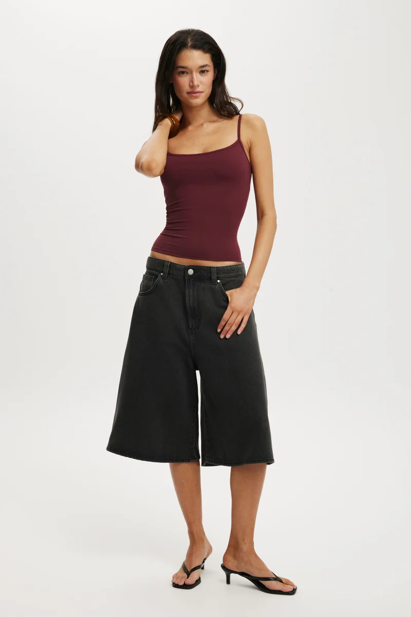 Cotton On LYOCELL WIDE DENIM JORT