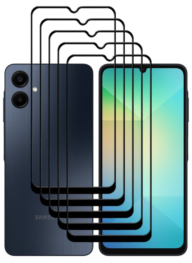 ACLIX 5 Pieces Antistatic ESD Dustproof Premium Quality High Definition Tempered Glass Screen Protector Designed For Samsung Galaxy A06 - Image 1
