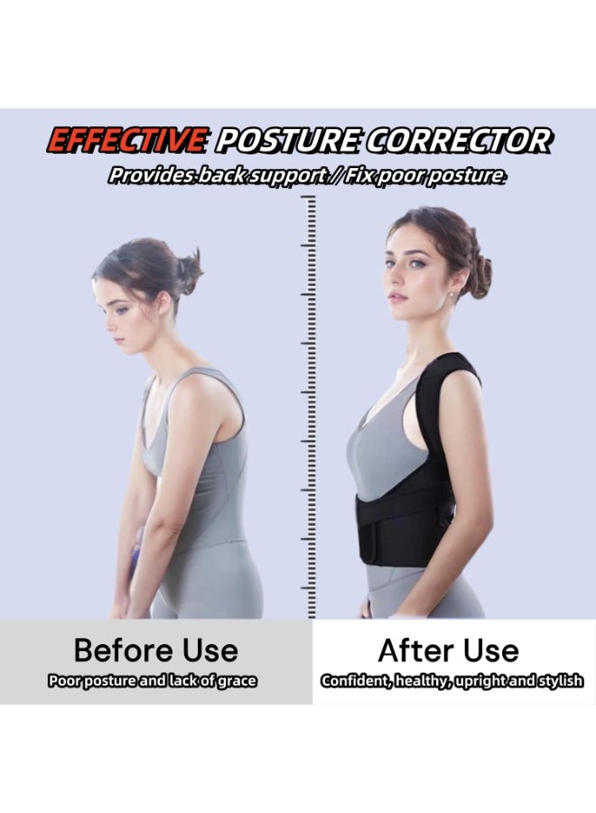 Posture Corrector Back Brace – Adjustable Full Back Support & Straightener – Medium Waist 33″–40″ – Comfortable Daily Use - Image 3