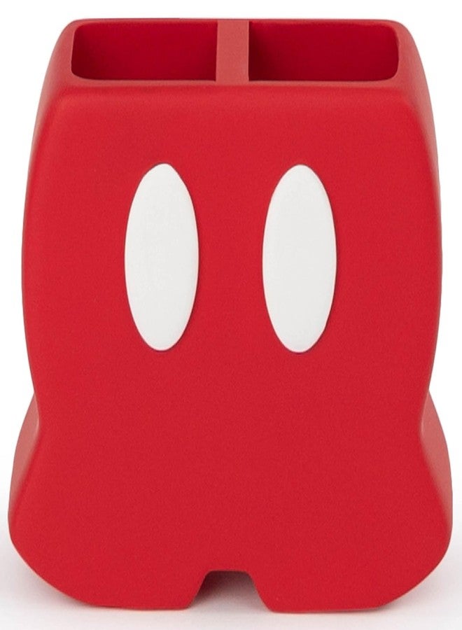 Jay Franco Disney Mickey Mouse Toothbrush Holder - Red Resin Pencil Holder - Bathroom Storage - Image 1