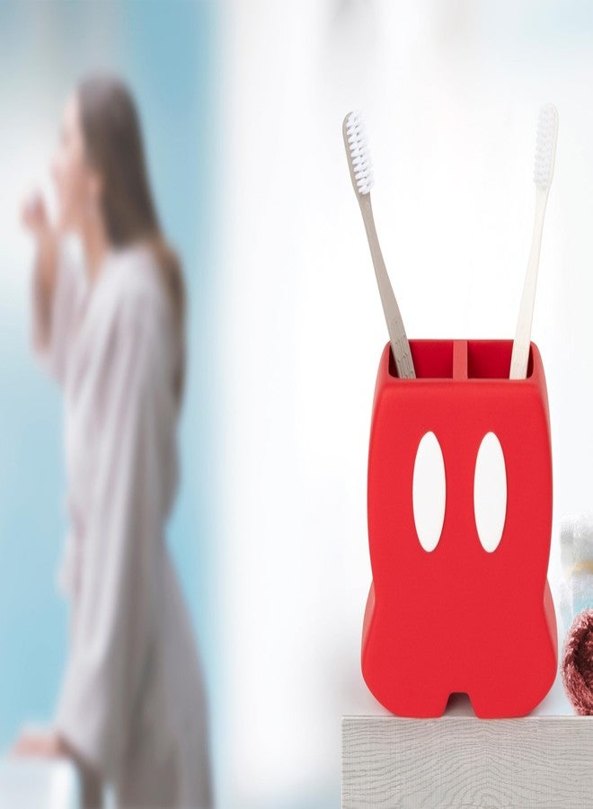 Jay Franco Disney Mickey Mouse Toothbrush Holder - Red Resin Pencil Holder - Bathroom Storage - Image 3