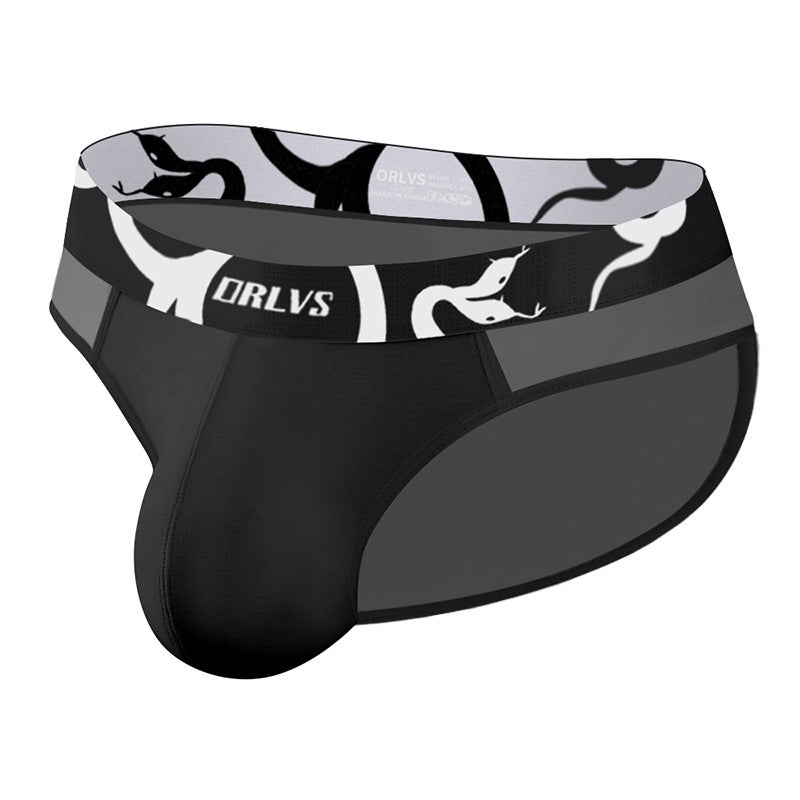 ORLVS Men's Breathable Cotton Solid Color Low Rise Boxer Briefs for Fitness & Daily Wear OR649 - Image 1