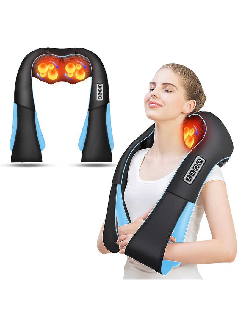 Jourvent Shiatsu Back and Neck Massager, Back Massager Deep Tissue Kneading Massager Neck and Shoulder Massager with Heat, Electric 4D Massage Pillow Fathers Day Dad Gifts from Daughter  - Image 1