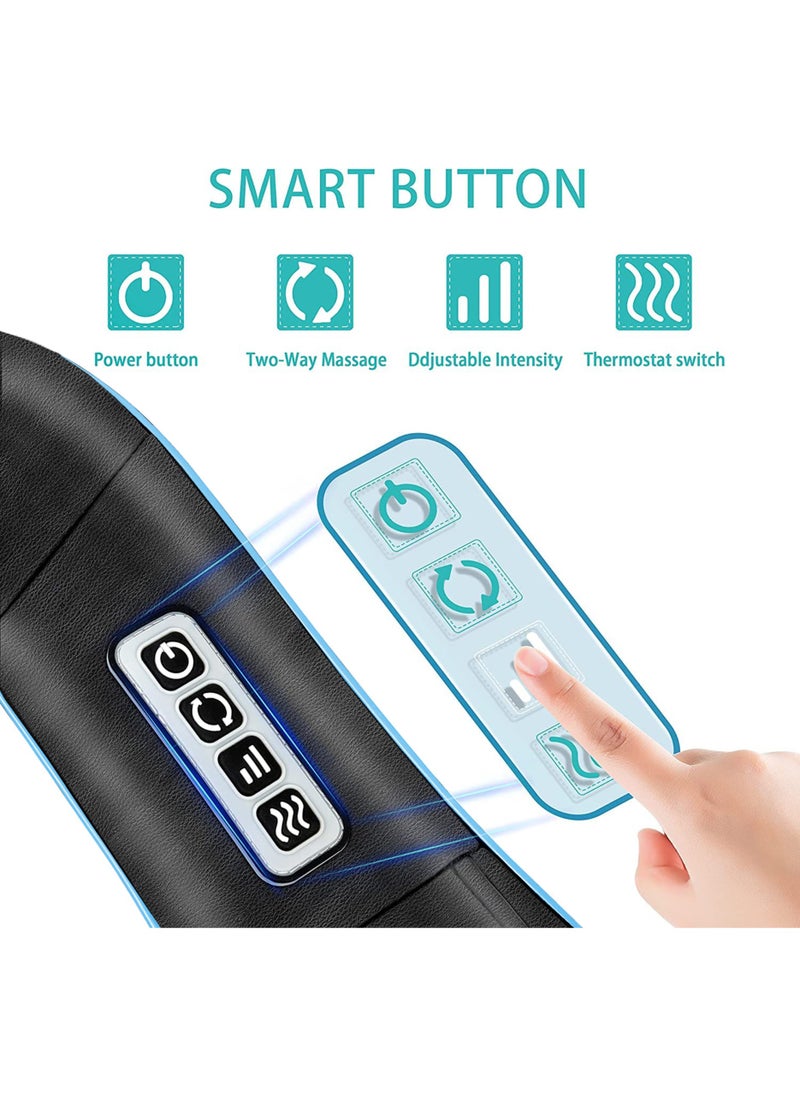Jourvent Shiatsu Back and Neck Massager, Back Massager Deep Tissue Kneading Massager Neck and Shoulder Massager with Heat, Electric 4D Massage Pillow Fathers Day Dad Gifts from Daughter  - Image 3