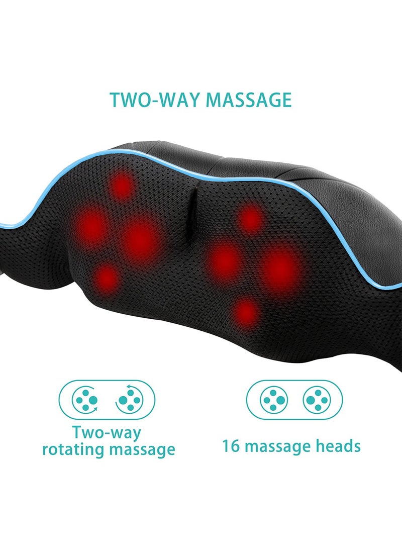 Jourvent Shiatsu Back and Neck Massager, Back Massager Deep Tissue Kneading Massager Neck and Shoulder Massager with Heat, Electric 4D Massage Pillow Fathers Day Dad Gifts from Daughter  - Image 4