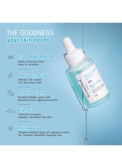 Glamveda 1% Copper Peptide With Multi Peptide & Hyaluronic Acid Advance Age Support Face Serum | Reduces Signs Of Ageing, Boosts Collagen | Restores Youthfull Glow | All Skin Types  - Image 3