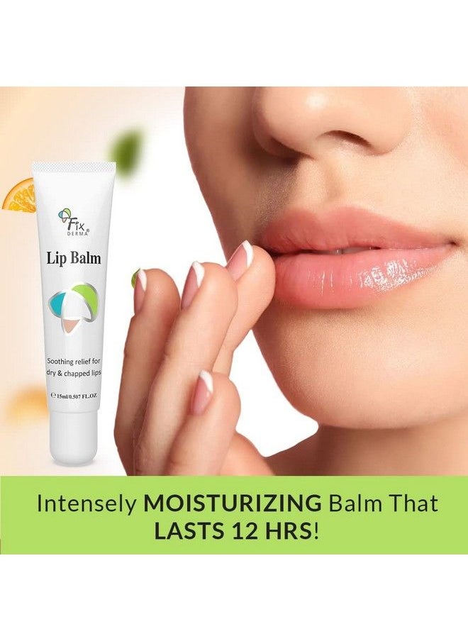 FIXDERMA Lip Balm With Vitamin C And Vitamin E ; Lip Balm For Dark Lips ; Lip Balm For Dry Lips & Chapped Lips ; Lip Gloss ; Lip Balm For Women & Men 15Ml  - Image 5