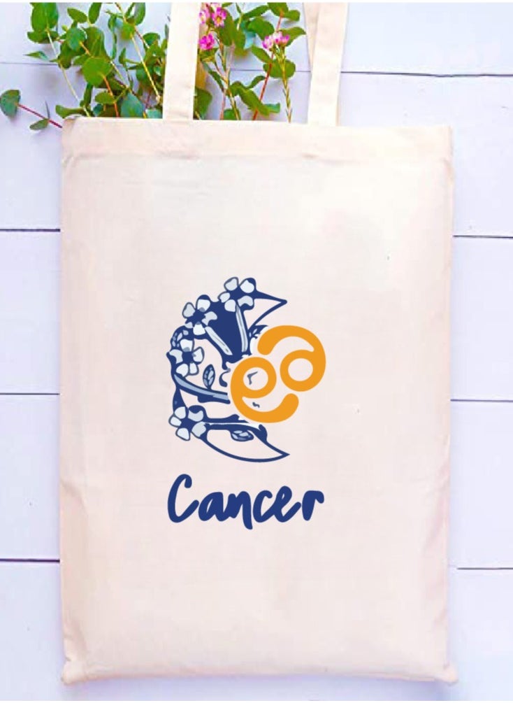 PRINTSHOP4ME - Zodiac Design Eco-Friendly Cotton Bag - Reusable Tote for Astrology Fans - Gift for Astrology Lovers - Perfect for Shopping and Grocery Bags - Tote Bags for Women - Image 1