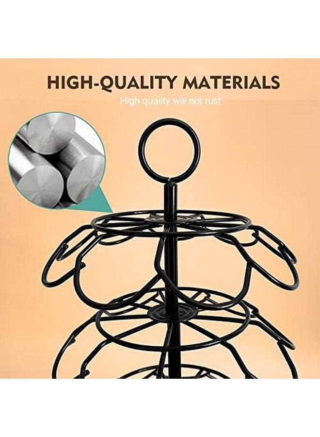 سكاي تاتش حامل كبسولات القهوة منظم حامل كبسولات القهوة يدور 360 درجة يحمل ما يصل إلى 36 قطعة موفر للمساحة للمنزل والمكتب - Image 4