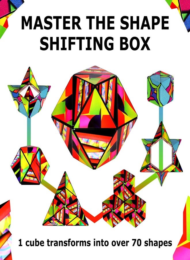 Shashibo DODECA Magnetic Puzzle Cube, Sensory Fidget Toy for Adults & Kids, Stress Relief Fidget Toy for All Ages, Cool Fidget Toys for Desk, Shape Shifting Box, 100+ Possible Shapes - Image 4
